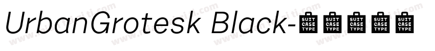 UrbanGrotesk Black字体转换